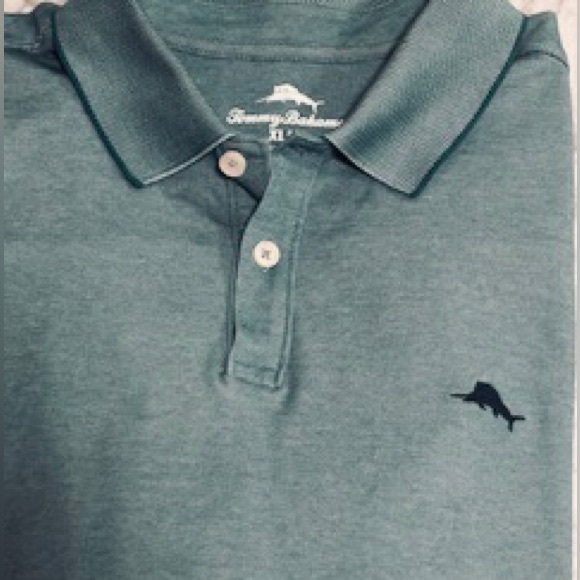 Tommy Bahama Other - Tommy Bahama Light Green Men’s Polo Embroidered Logo, Side Vents Men’s XL